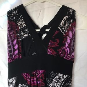 Long strapless dress and new.